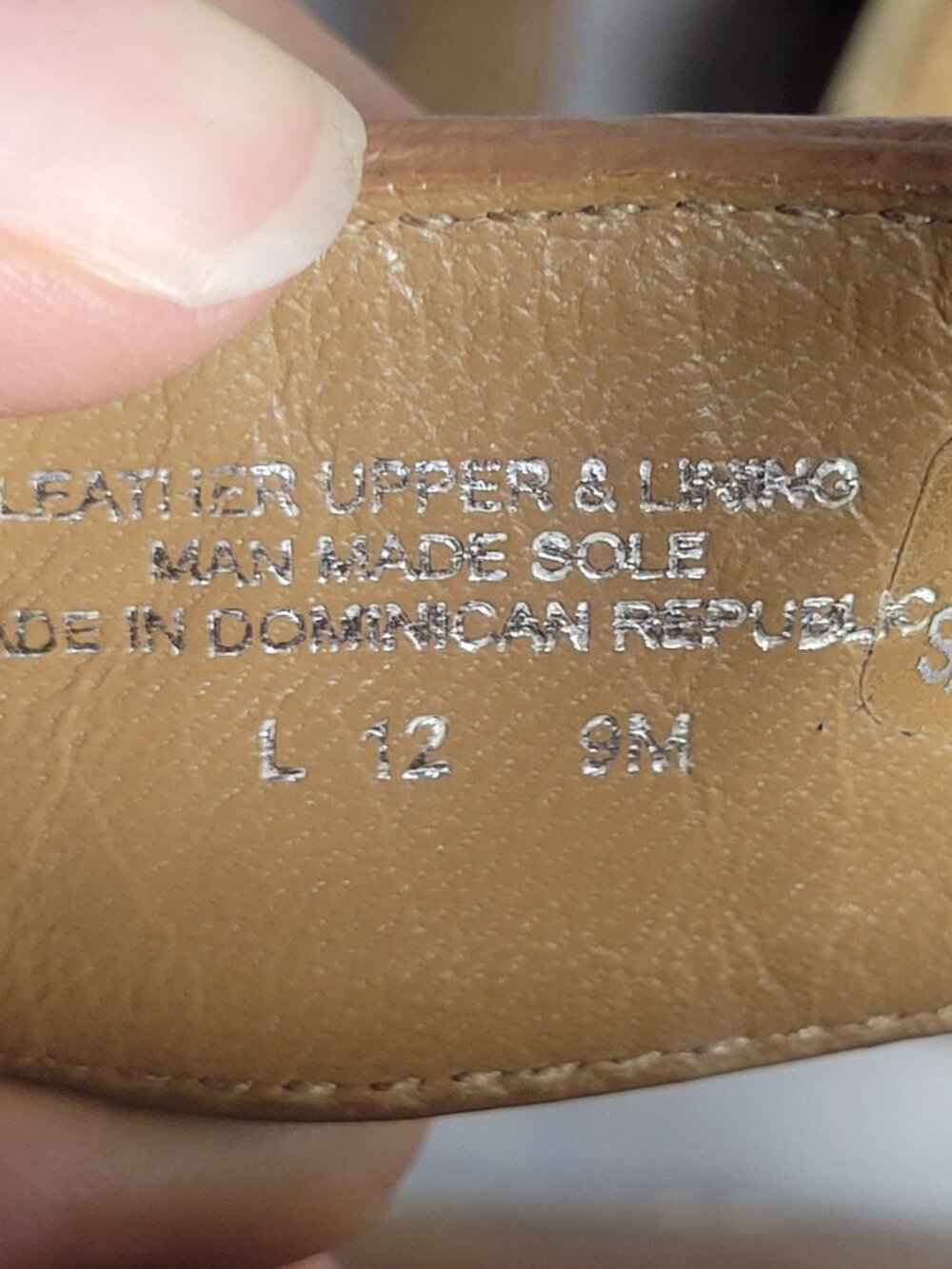 Tory Burch T Logo Leather Thong Sandals Tan Gold Women's Size 9 - Picture 8 of 11